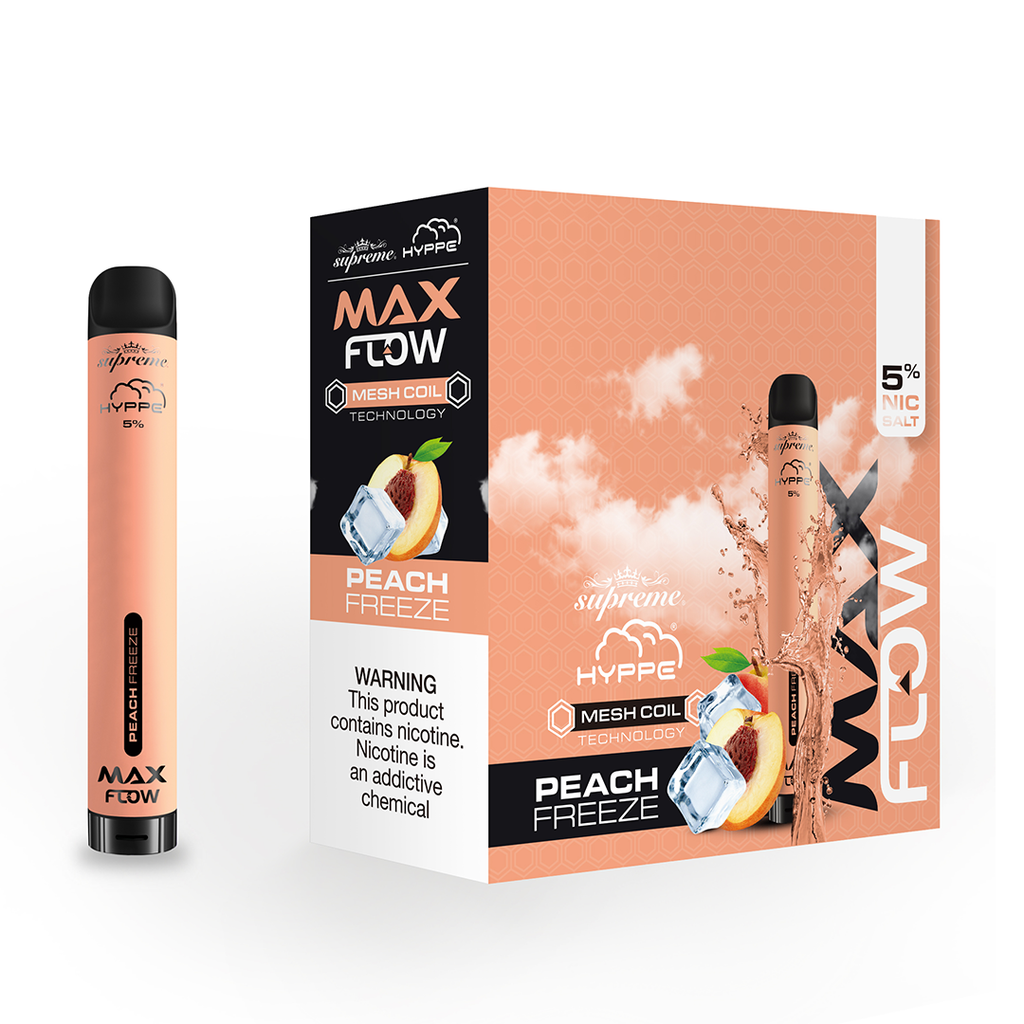 Peach Freeze Hyppe Max Flow disposable vaporizer